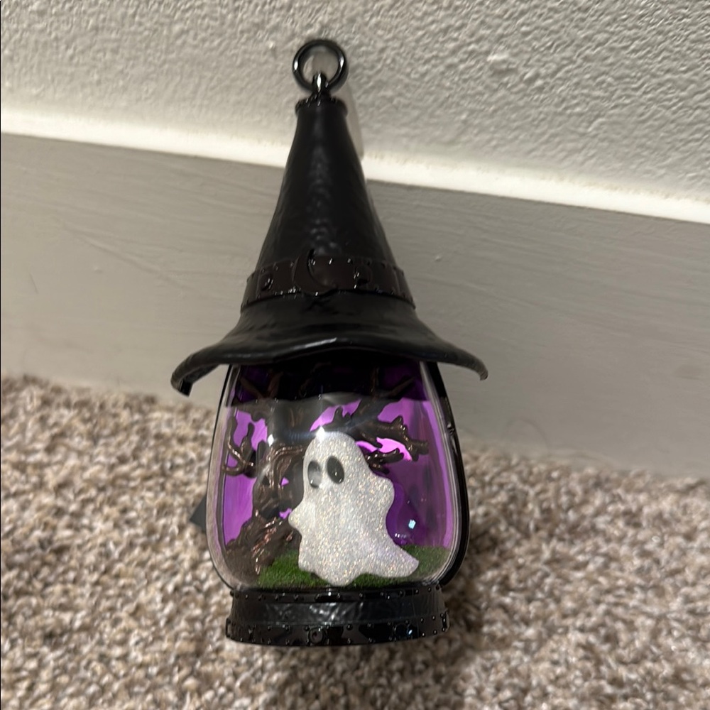 Mystical Black and Purple Witch Hat Lantern